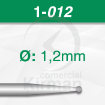Imagen de PACK 6 FRESAS REDONDAS DE ACERO BUSCH (1) Ø:1.2mm