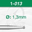Imagen de PACK 6 FRESAS REDONDAS DE ACERO BUSCH (1) Ø:1.3mm