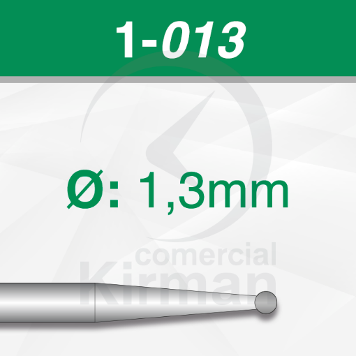 Imagen de PACK 6 FRESAS REDONDAS DE ACERO BUSCH (1) Ø:1.3mm
