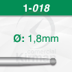 Imagen de PACK 6 FRESAS REDONDAS DE ACERO BUSCH (1) Ø:1.8mm