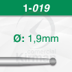 Imagen de PACK 6 FRESAS REDONDAS DE ACERO BUSCH (1) Ø:1.9mm