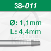 Imagen de PACK 6 FRESAS CÓNICAS DE ACERO (38) Ø:1.1mm