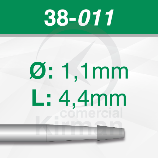 Imagen de PACK 6 FRESAS CÓNICAS DE ACERO (38) Ø:1.1mm