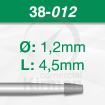 Imagen de PACK 6 FRESAS CÓNICAS DE ACERO (38) Ø:1.2mm