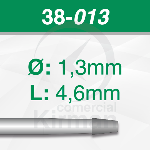Imagen de PACK 6 FRESAS CÓNICAS DE ACERO (38) Ø:1.3mm
