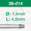 Imagen de PACK 6 FRESAS CÓNICAS DE ACERO (38) Ø:1.4mm