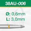 Imagen de PACK 2 FRESAS CÓNICAS DE CARBURO (38AU)  Ø:0.6mm