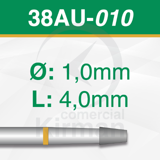 Imagen de PACK 2 FRESAS CÓNICAS DE CARBURO (38AU) Ø:1.0mm