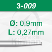 Imagen de PACKS 6 FRESAS DE RUEDA DE ACERO (3) Ø:0.9mm Y L:0.27mm