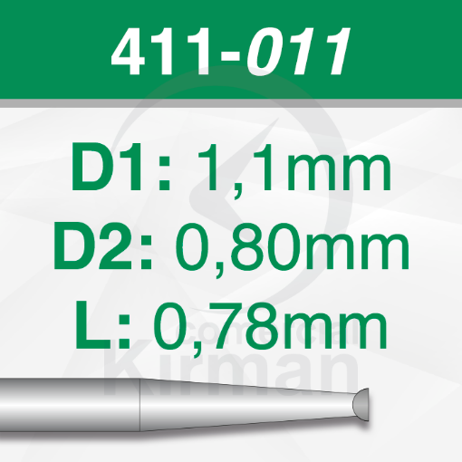 Imagen de PACK 6 FRESAS HUECAS DE ACERO (441) Ø1.1mm