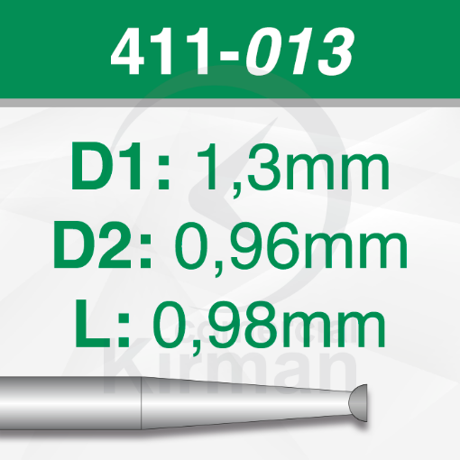 Imagen de PACK 6 FRESAS HUECAS DE ACERO (441) Ø1.3mm