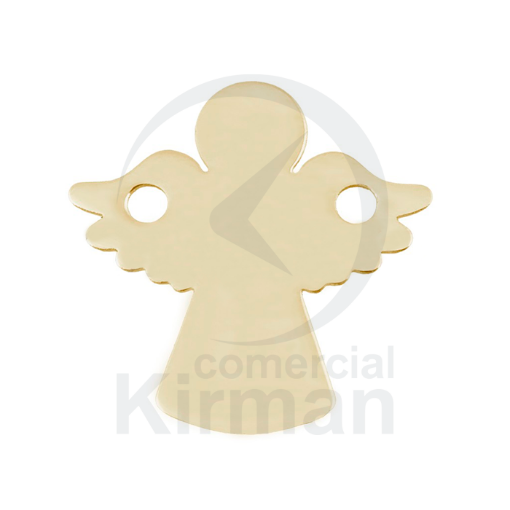 Imagen de ENTREPIEZA ÁNGEL EN PLATA DE LEY DE 925 CHAPADA EN ORO