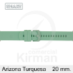 Imagen de CORREA SMART SILICONA TURQUESA ARIZONA 20MM