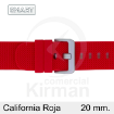 Imagen de CORREA SMART SILICONA ROJA CALIFORNIA 20 MM