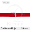 Imagen de CORREA SMART SILICONA ROJA CALIFORNIA 20 MM