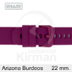 Imagen de CORREA SMART SILICONA BURDEOS ARIZONA 22MM
