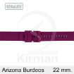 Imagen de CORREA SMART SILICONA BURDEOS ARIZONA 22MM