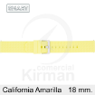 Imagen de CORREA SMART SILICONA AMARILLA CALIFORNIA 18 MM
