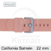 Imagen de CORREA SMART SILICONA SALMÓN CALIFORNIA 22 MM
