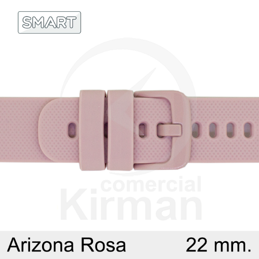 Imagen de CORREA SMART SILICONA ROSA ARIZONA 22MM