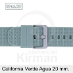 Imagen de CORREA SMART SILICONA VERDE AGUA CALIFORNIA 20 MM