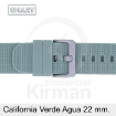 Imagen de CORREA SMART SILICONA VERDE AGUA CALIFORNIA 22 MM