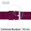Imagen de CORREA SMART SILICONA BURDEOS CALIFORNIA 18 MM