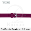 Imagen de CORREA SMART SILICONA BURDEOS CALIFORNIA 20 MM