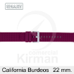 Imagen de CORREA SMART SILICONA BURDEOS CALIFORNIA 22 MM