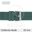 Imagen de CORREA SMART SILICONA VERDE CALIFORNIA 20 MM