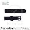 Imagen de CORREA SMART SILICONA NEGRA ARIZONA 22MM