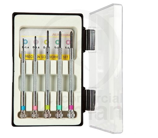Imagen de Juego de 5 destornilladores de precisión con puntas philips