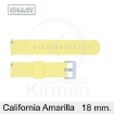 Imagen de CORREA SMART SILICONA AMARILLA CALIFORNIA 18 MM