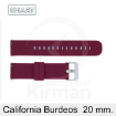 Imagen de CORREA SMART SILICONA BURDEOS CALIFORNIA 20 MM