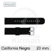 Imagen de CORREA SMART SILICONA NEGRA CALIFORNIA 20 MM