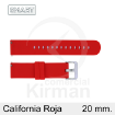 Imagen de CORREA SMART SILICONA ROJA CALIFORNIA 20 MM