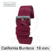 Imagen de CORREA SMART SILICONA BURDEOS CALIFORNIA 18 MM