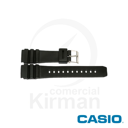 Imagen de CORREA CASIO GOMA NEGRA AMW-320D
