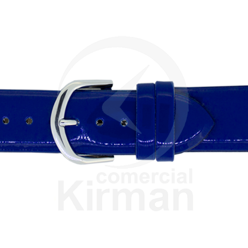 Imagen de Correa de piel de color azul de 26 mm