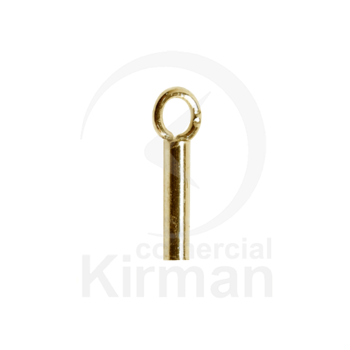 Imagen de Terminal liso con anilla 6 x 0.9 mm.(Ø) Plata chapada en oro
