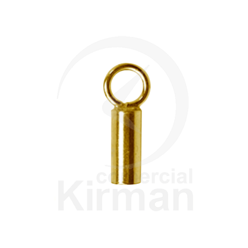Imagen de Terminal liso con anilla 6 x 1.6 mm.(Ø)Plata chapada en oro