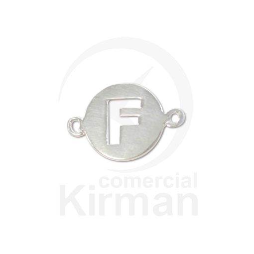 Imagen de Entrepieza Letra F 16.0 mm. Plata 925