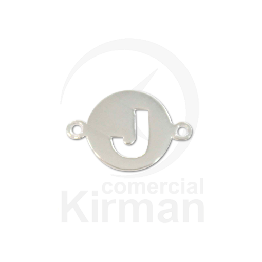 Imagen de Entrepieza Letra J 16.0 mm. Plata 925