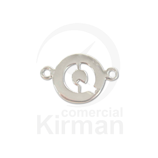 Imagen de Entrepieza Letra Q 16.0 mm. Plata 925