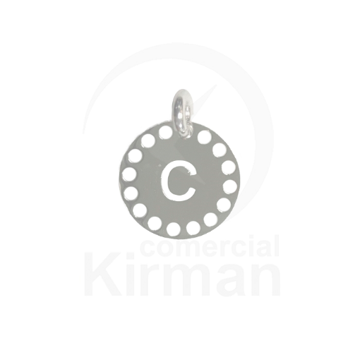 Imagen de Colgante troquelado letra C 14.0mm -  Plata 925