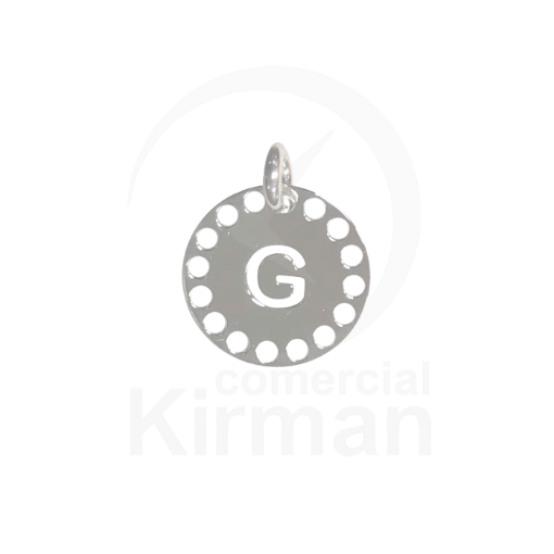 Imagen de Colgante troquelado letra G 14.0mm -  Plata 925