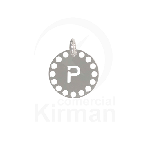 Imagen de Colgante troquelado letra P 14.0mm -  Plata 925