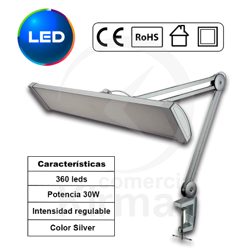 Imagen de Lámpara de sobremesa led Superior Silver