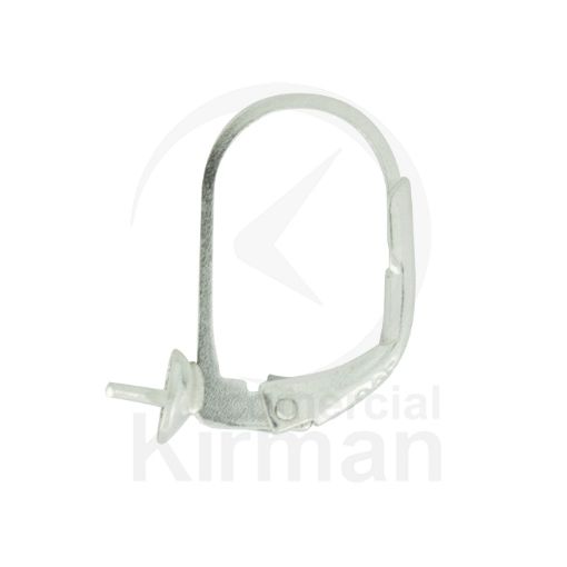 Imagen de Palas con muelle, casquilla 5 mm y pernio PL 17 x 12 mm. Plata 925