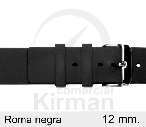 Imagen de Roma de color negra de 12 mm